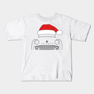 Triumph TR3 classic car Christmas hat edition black Kids T-Shirt